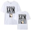 Певица Розалия Rosalia 100% хлопок мужская рубашка 2026 LUX Tour Графика короткий рукав оверсайз Женская с коротким рукавом Дешевая футболка