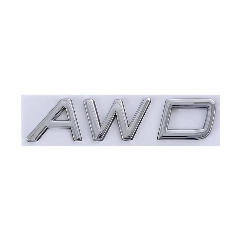 3d Metal T5 Logo T6 Emblem AWD Letters Car Trunk Badge Sticker