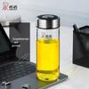Xeno Портативная однослойная стеклянная бутылка для чая и воды из боросиликатного стекла