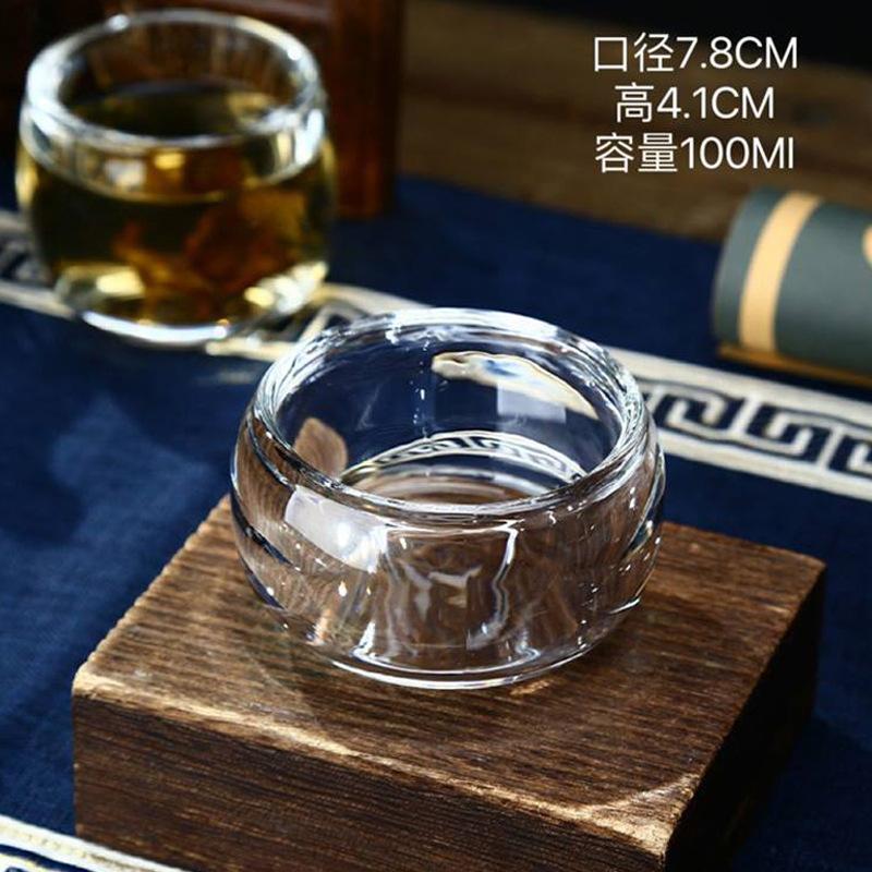 100 мл Хрустальная стеклянная чашка для чая Утолщенная винная чарка Прозрачная чашка-мастер Оптовая продажа чашек Одиночный чайный сервиз Стеклянные чашки Подарки на свадьбу