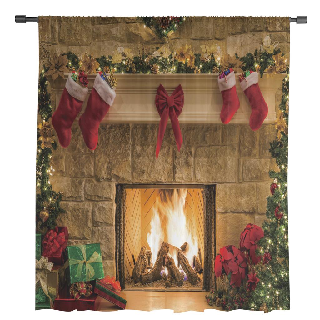 Dinosaur Cartoon Sheer Curtains for Living Room Transparent Tulle Window Treatments Bedroom Kitchen Home Decor Veil Drapes