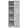 Bathroom Cabinet with Toilet Paper Holder Concrete Grey 39 x 22 x 90 cm