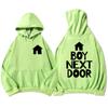 Уличная одежда унисекс Boys Band BOYNEXTDOOR Толстовки с капюшоном корейская мода Sudaderas Hombre Графический принт Толстовка Зимний топ