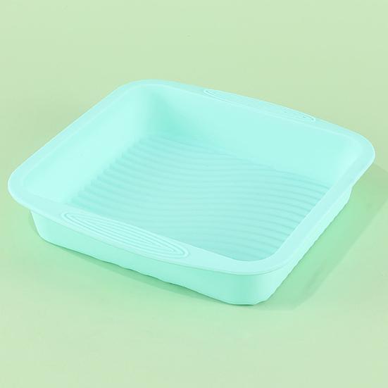 Non-Stick Cake Pan Food Grade Silicone Square Heat-Resistant Easy-to-Clean Baking Mould Bread Supply