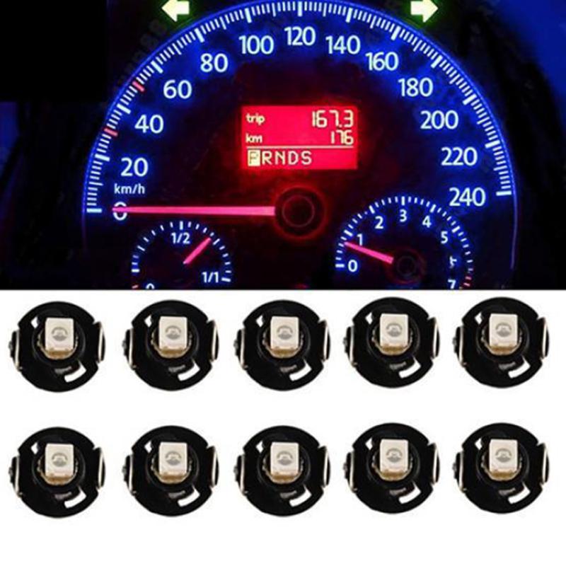 10шт T4.2 12V светодиодные лампы автомобиля инструмент приборной панели метр панели освещения лампы