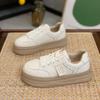 Thick Soled Board Shoes Women's Spring Autumn Versatile Breathable Small White Shoes Elevated Sports Leisure Shoe Women Sneakers