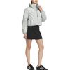 adidas Оригинальная однотонная спортивная теплая куртка с логотипом бренда и воротником-стойкой, пуховик, женские куртки серебристо-серого цвета JD3791