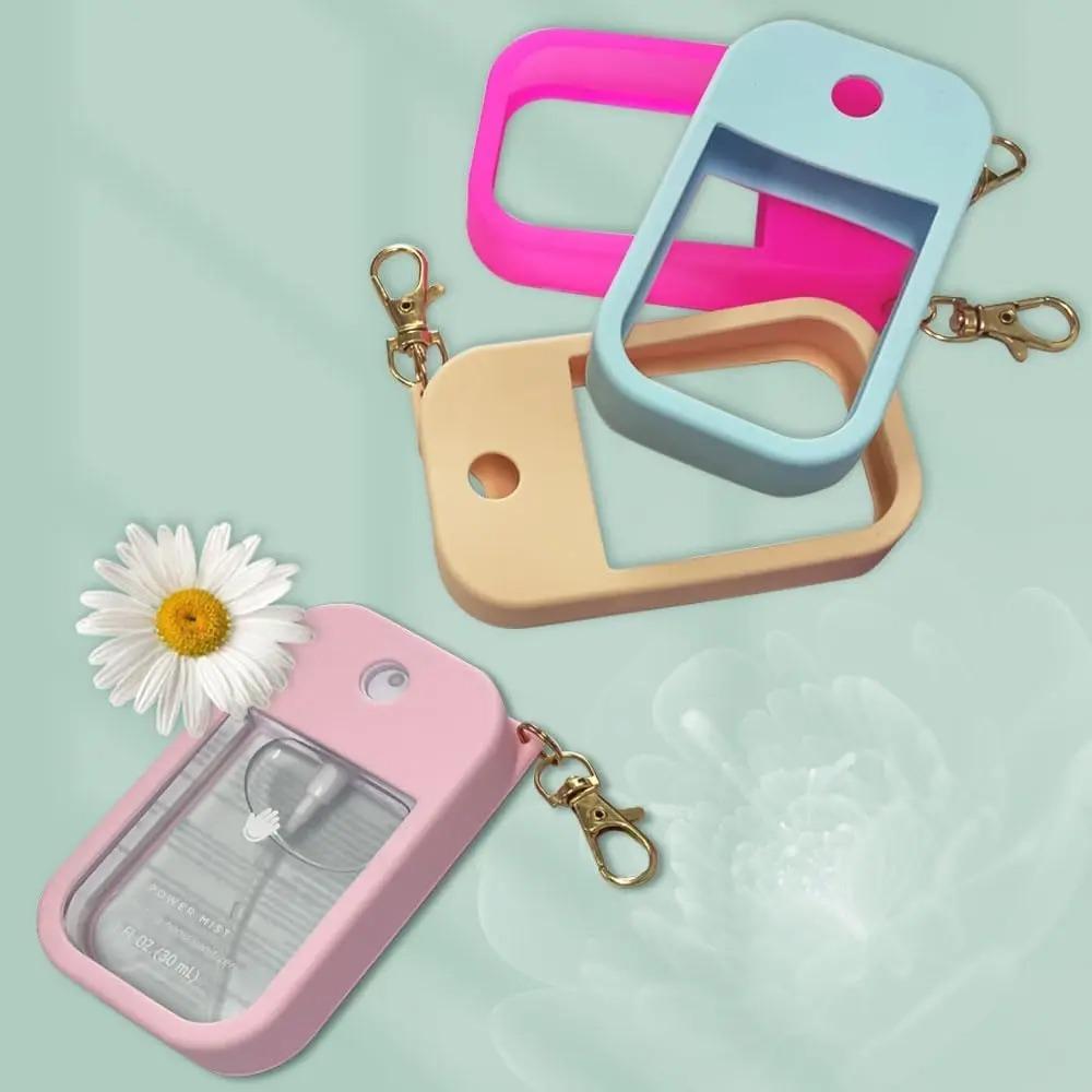 Улучшенный силиконовый чехол для защиты от падений, защитный чехол для флакона с парфюмом, защитная крышка для спрея с антисептиком для рук с брелоком для Touchland