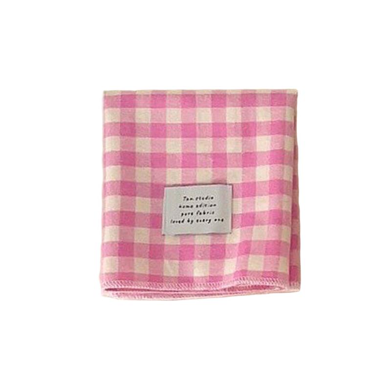 1PC Cotton Plaid Placemat Kitchen Decor Checkered Tablemats Ins Grid Series Meal Mat Photography Props 38x28cm