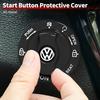 Black One-Touch Start Protective Cover with Rotary Knob Design for Automotive Use For VW Golf Polo Tiguan T5 Passat B6 Scirocco Tg32