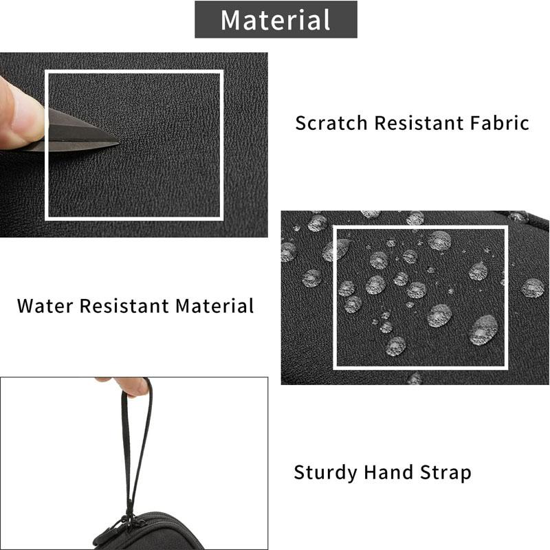 Дорожный органайзер, сумка для кабеля, чехол для электронных аксессуаров, портативный водонепроницаемый двухслойный чехол для хранения кабеля