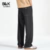 Мужские джинсы Baleno S&K из ледяного шелка, стираные, свободные, прямые