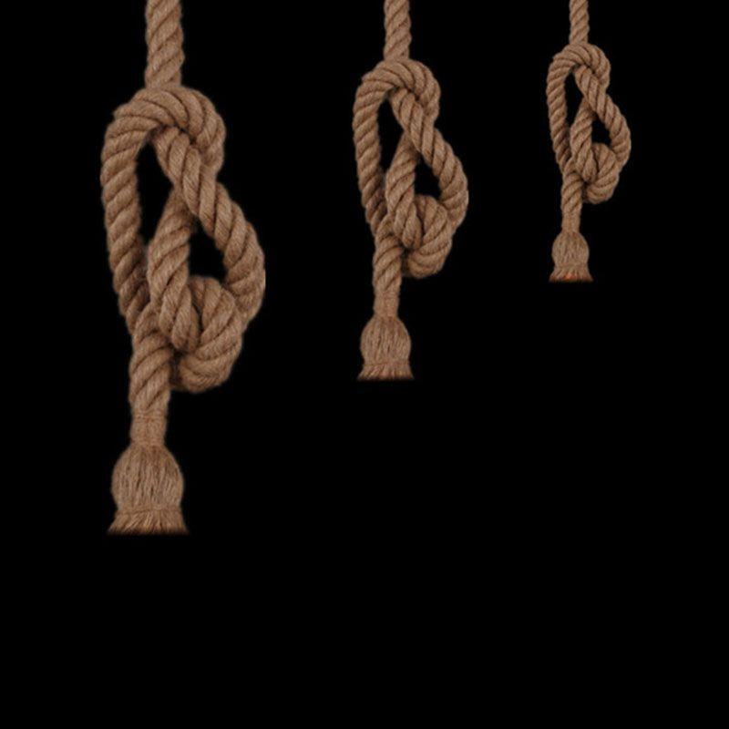 High-end Single/double Head Rope Pendant Light Lamp For Charming Vintage Dcor