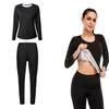 Catwo Sauna Powerful Sweat Weight Fat Top and Bottom Running Strength Size 2XL Women's Suit, Odorless, Inducing, Loss, Walking, Burning, Set, Wear,