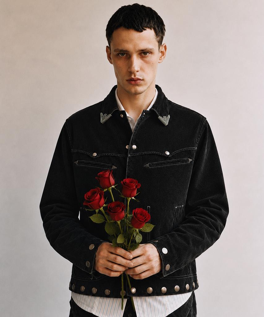 Adsb Andersson Bell Atlanta Flock Velvet Jacket (Black)