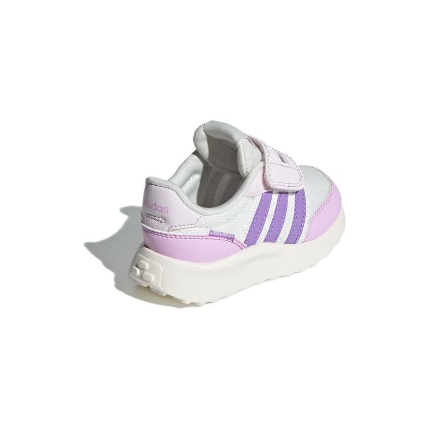 Adidas Neo Run 70S Soft Sole Comfortable Non-Slip Wear-Resistant Low-Top Walking Shoes Baby Shoes White Pink ID1155