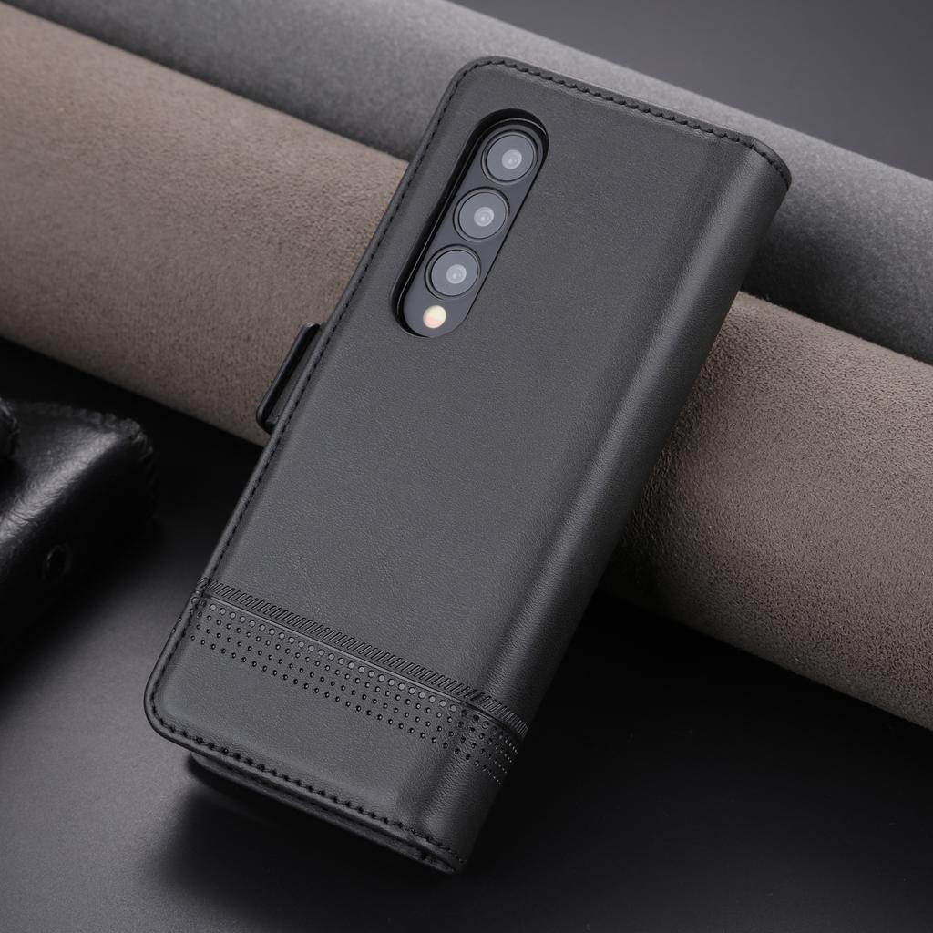 Роскошный магнитный адсорбционный кожаный чехол для Samsung Galaxy Z Fold4 / Z Fold 4 5G Flip Cover Защитный чехол Fundas Coque