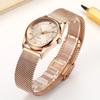 Модные брендовые женские часы класса люкс с бриллиантами из розового золота, женские часы-браслет, элегантные наручные часы для девочек