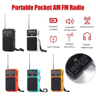 Портативное карманное AM FM радио на батарейках, 2-диапазонное стереорадио с разъемом для наушников 3,5 мм, стрелочное радио для дома, для прогулок