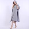 Hooded Microfiber Beach Poncho: Portable Wearable Towel Robe