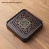 Five Blessings Small Double-Layer Bamboo Tea Tray