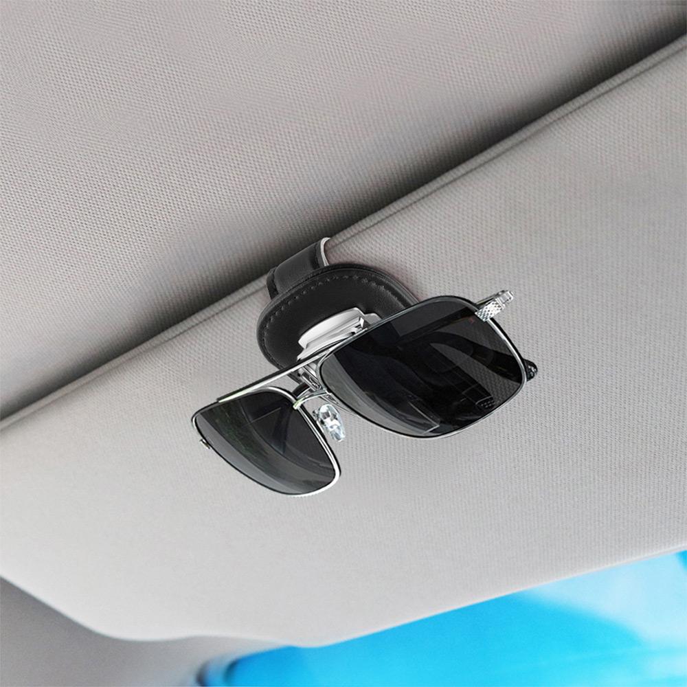 CGYJL1 Car Portable Glasses Holder Storage Clip Auto Interior Accessories For Tesla Model 3 Y S X Roadster Cybertruck Juguete SpaceX