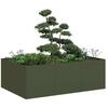 VidaXL Olive Green Planter 120x80x40 Cm Steel 860748