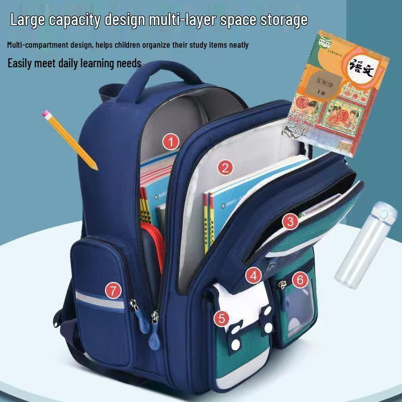 International Backpack: Lightweight Schoolbag for Boys, Grades 1-6