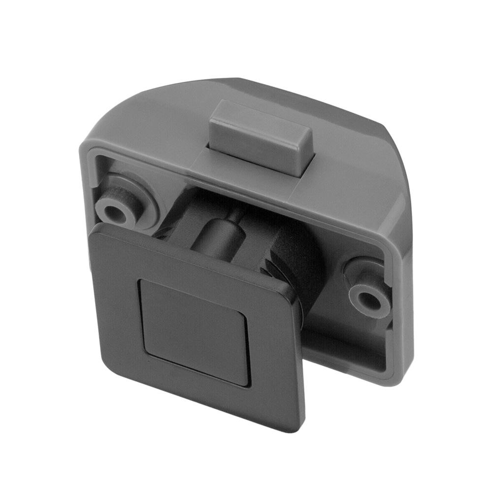 Lockset Button Catch Lock Black Caravan Latch Knob Chrome Lock Cupboard Door Motorhome Cabinet Camper Practical