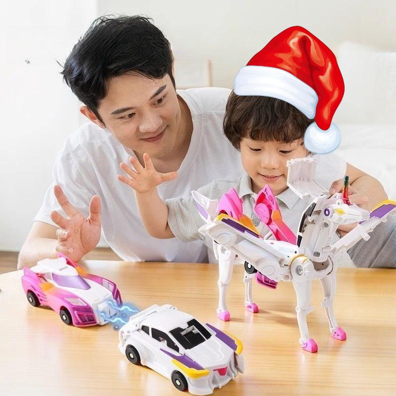 Non-Toxic Collision Transforming Dinosaur Car Toy Magnetic Dinosaur Transformer Car Transform Into Dinosaurs Fun Transforming Cars