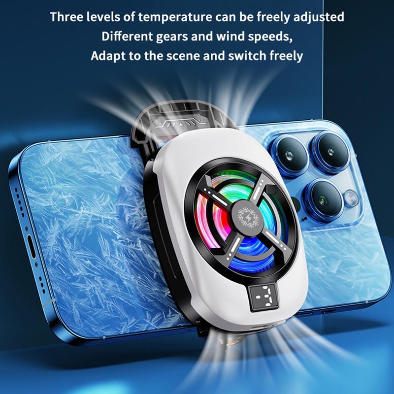 Полупроводниковый кулер для мобильного телефона, радиатор с задним зажимом для игр/прямых трансляций, кулер для телефона для iPhone Android универсальный