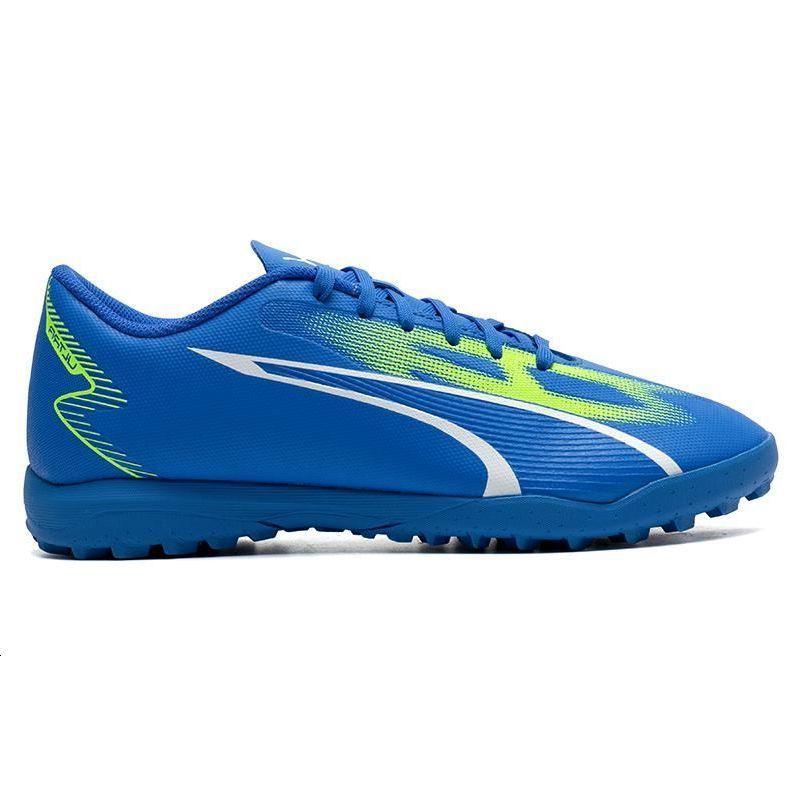 Puma Ultra Play Comfortable TT (Rubber Studs) Durable Soccer Shoes Men Soccer Shoes Blue White Green 107528-03