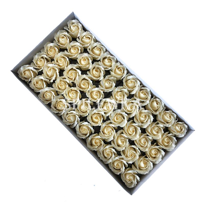 Spilewka 3-Layer Rose with Curly Petals Fake Flowers Heads Wedding DIY Gift Box Valentine's Day Home Decor Artificial Flower