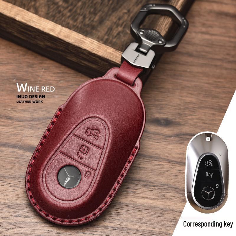 Genuine Leather Key Cover for Mercedes-Benz C-Class & S450L