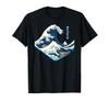 Big Wave Kanagawa Modern 3D Isometric Wave Japanese T-Shirt