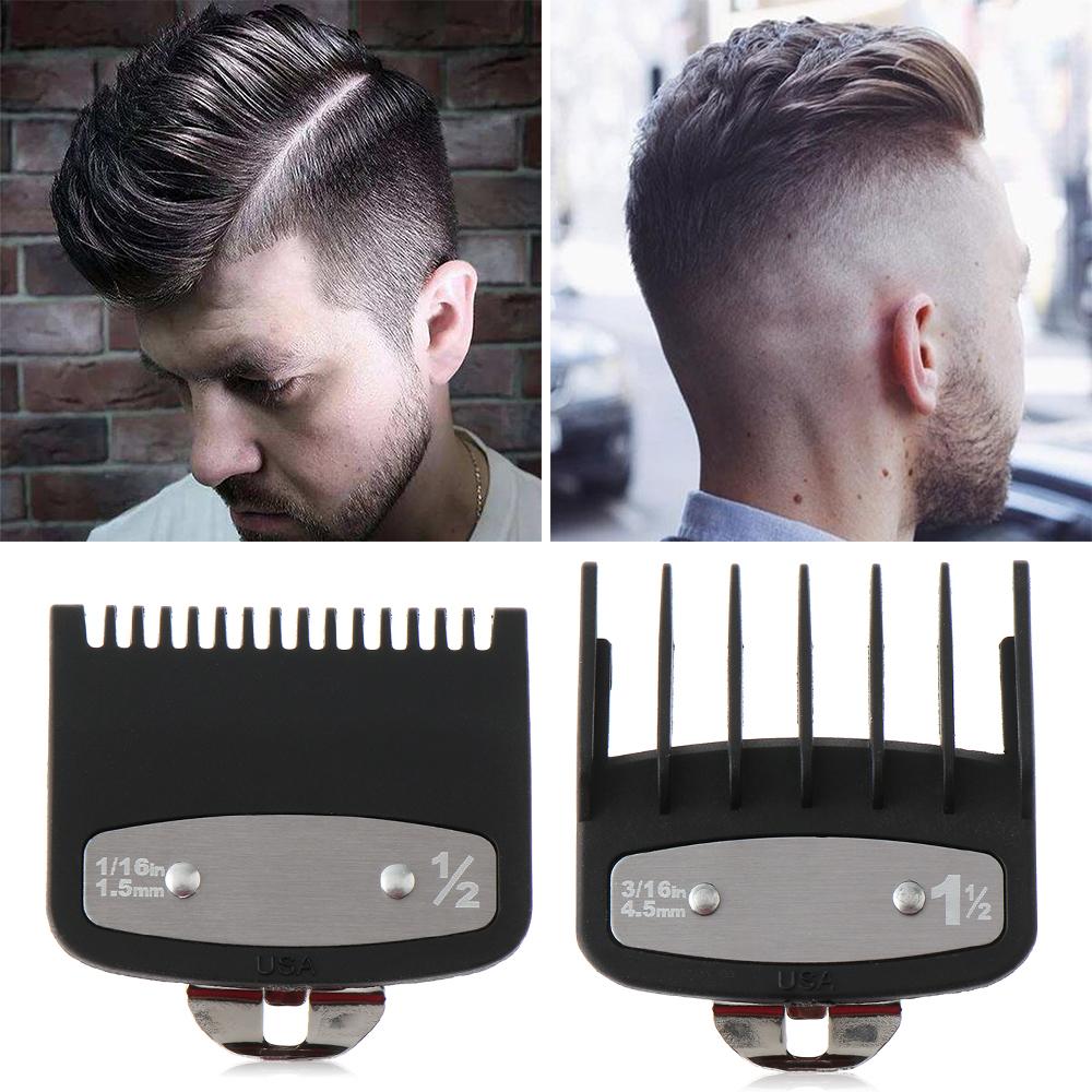 2PCS/Set Men Fashion Attachment Universal Guide Trimmer Guards Hair Clipper Limit Comb