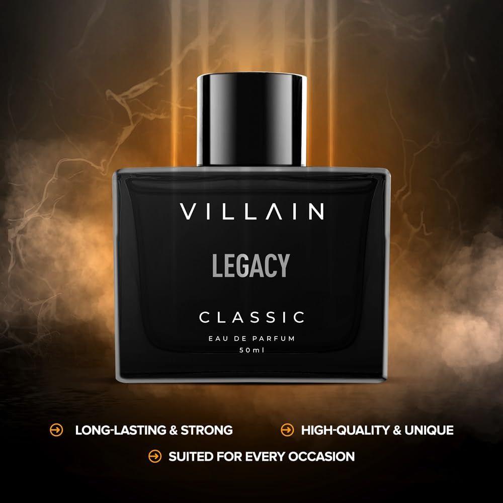 Villain Legacy Классический Парфюм для Мужчин - 50мл Стойкий Запах | Премиальный Люксовый Мужской Аромат Подарок Мужчине |