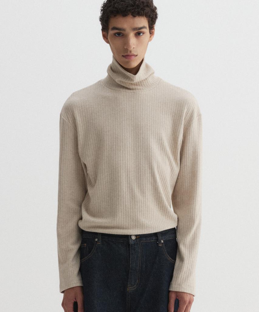 DNSR Knitted Turtleneck Beige