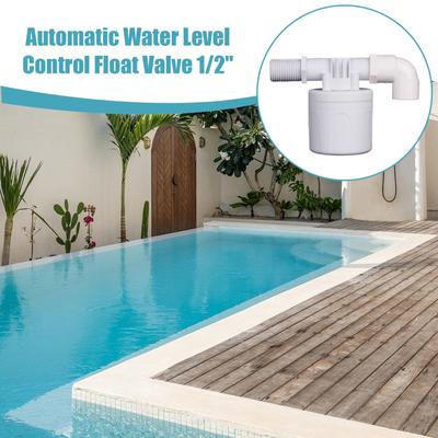 Поплавковый клапан для поилке, Поплавковый клапан, Автоматический, 1/2 дюйма, Герметичный, Контроллер, Аксессуары для бассейна, Для сада, Промышленное орошение
