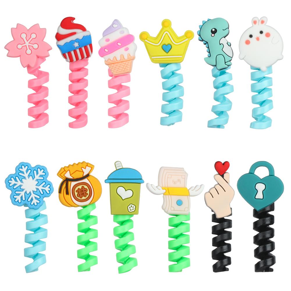 Мягкий зажим для трубки кабеля Держатель зарядного кабеля Защитные приспособления для шнура Защитная крышка для линии передачи данных