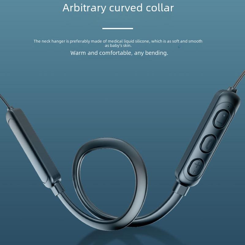 Новая беспроводная спортивная гарнитура Bluetooth 5.0 с шейным ободом, стереозвуком и шумоподавлением.