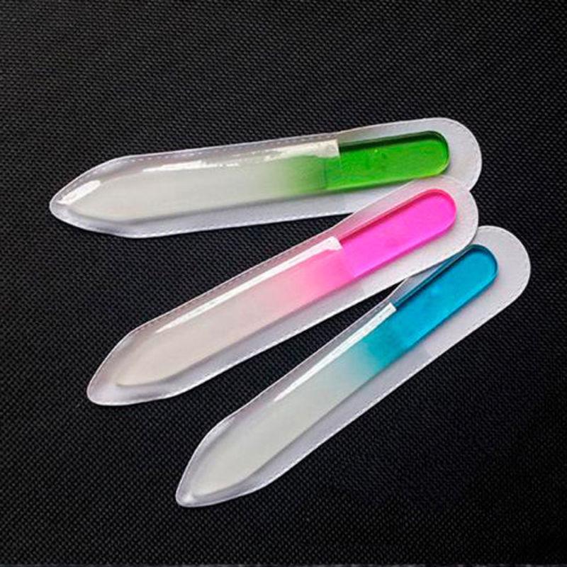 Прочная пилка для ногтей Polijst Vijl Crystal Glass Buffer Nail Art Manicure Device Pro Tool Lime Unghia