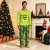 Family Matching Christmas Print Pajama Set, Long Sleeve Top and Pants Loungewear for Holiday
