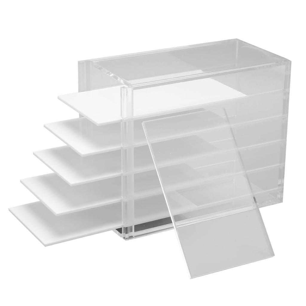 Fake Eyelash Box Dustproof Transparent Acrylic 5 Tiers Large Capacity False Eyelash Storage Box for