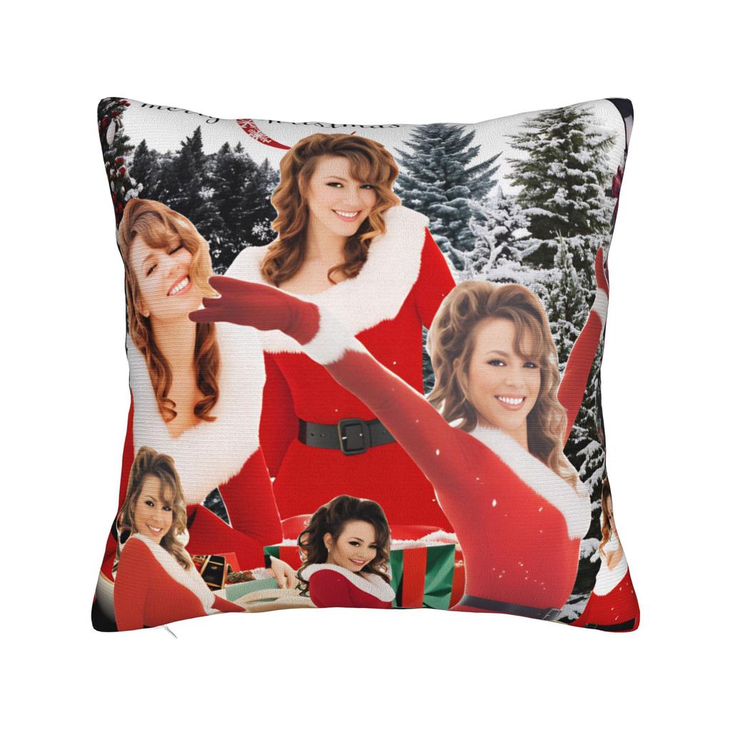 Mariah Carey Christmas Pillow Case Soft Pillow Cover Morden Pillowcases For Living Room Chair