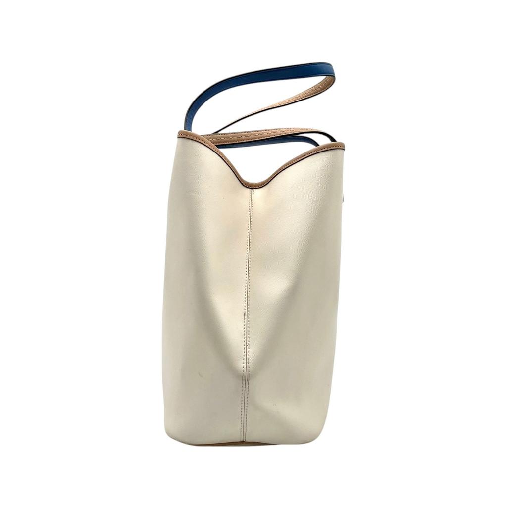 Used COACH Tote Bag Park Metro Park Metro Leather ToteTote Bag Ivory/beige leather Women