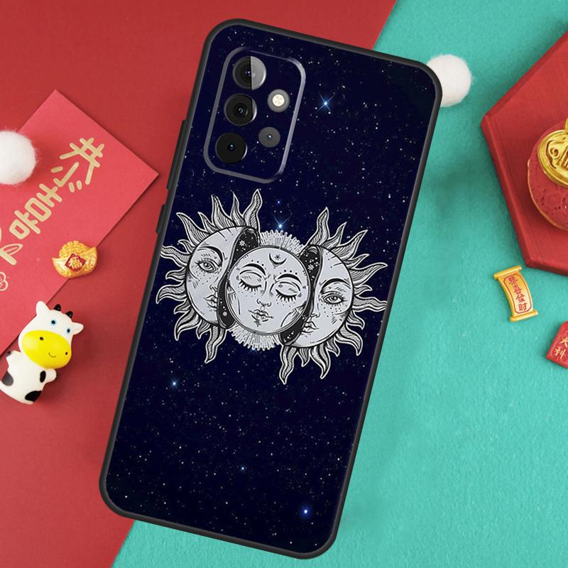 СУН И МУН Мистический Зодиак Чехол Для Samsung Galaxy A13 A33 A53 A15 A25 A35 A55 A54 A34 A14 A71 A51 A12 A32 A52 Обложка