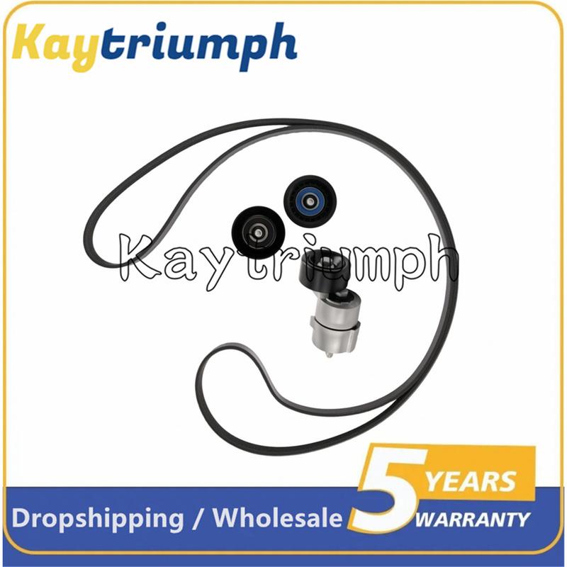 2528725110 new 1Set Belt Tensioner & Idler Pulley V-Ribbed Belt Kit For Hyundai Kia 2.0 2.4 L4 06-15 25281-25000 25212-2G760