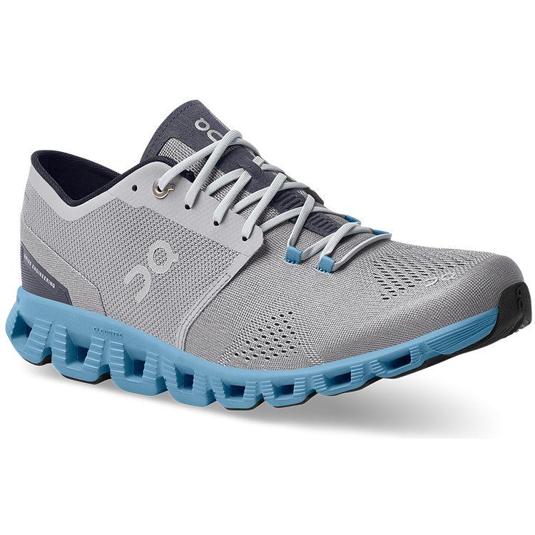 On Running Мужские кроссовки Cloud X Alloy Grey Niagara Blue 40.99038