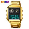 Moment Beauty Men's Watch Square Business Electronic Watch Dual Movement Multifunctional Sports Luminous Waterproof Electronic Watch